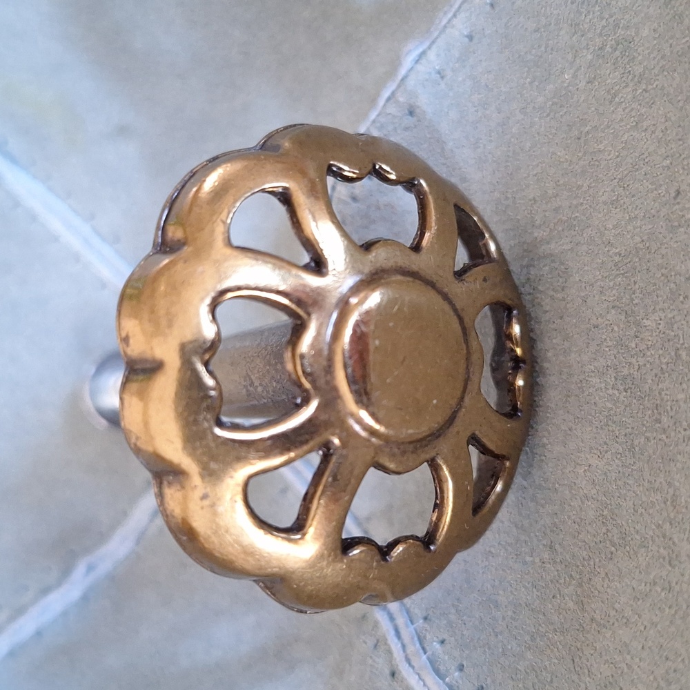 13 Vintage Brass Drawer Knobs